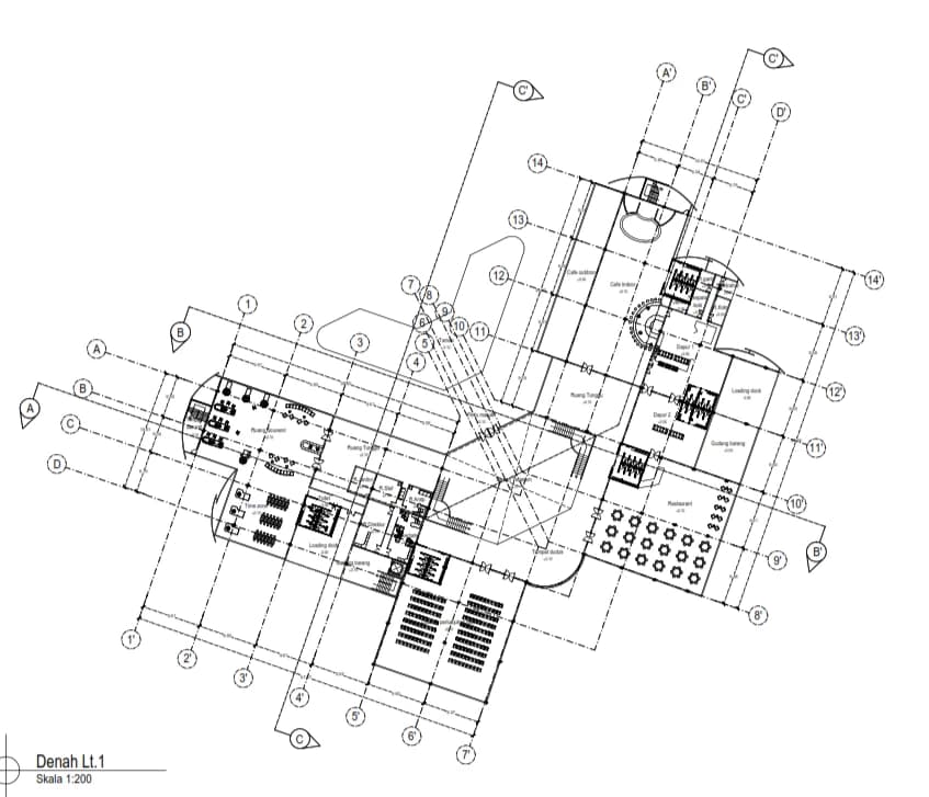 Jasa gambar arsitektur bangunan (denah,tampak,potongan,3D,siteplan,detail dll)