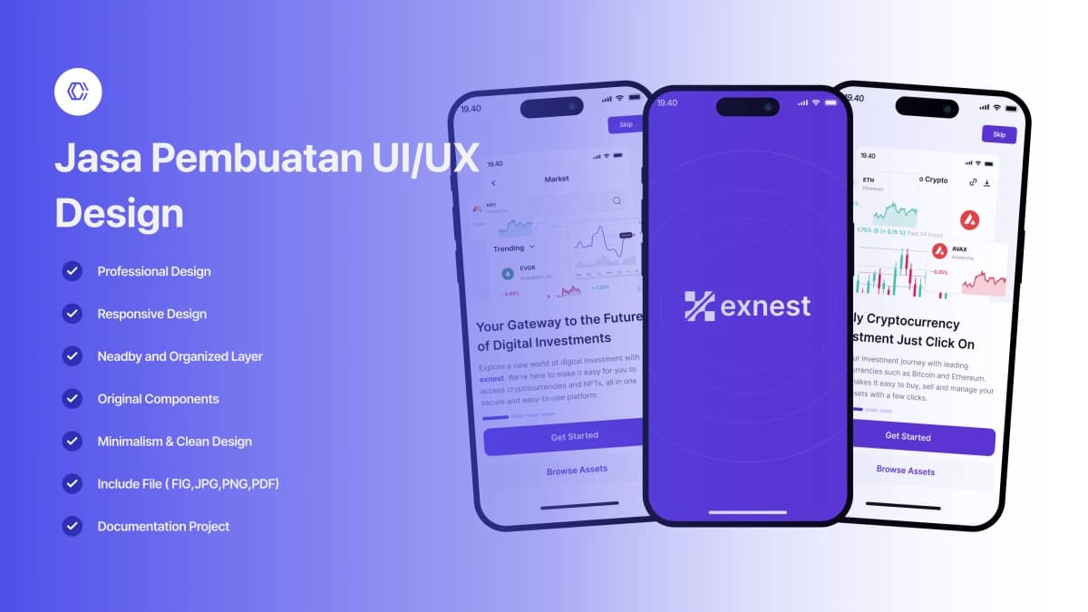 Profesional UI/UX Desain (Website,Landingpage,Mobile,Dashboard) Minimalism dan Clean