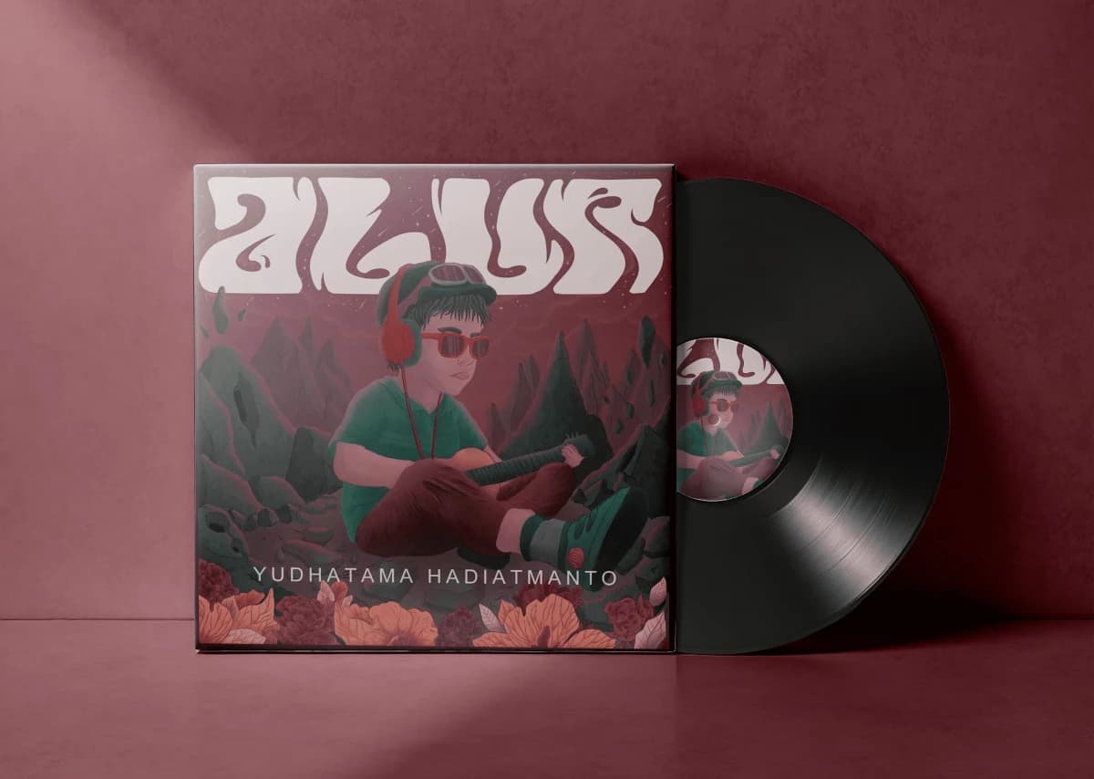 Design album cover, music cover, single cover dengan style hand drawn