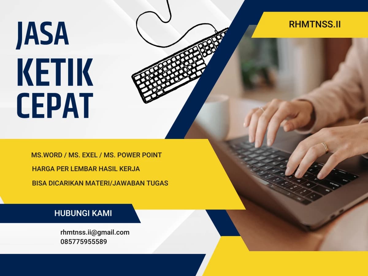 JASA KETIK MS. WORD/MS. EXEL/MS. POWER POINT