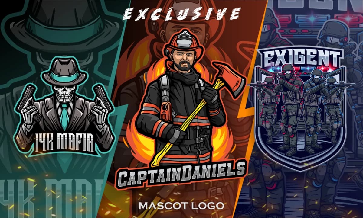 Pembuatan Logo Mascot untuk Esport atau Sosial media