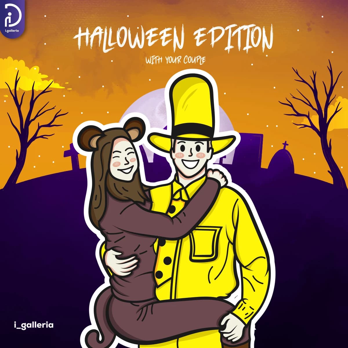 saya akan gambar illustrasi lucu dan keren dari foto kamu