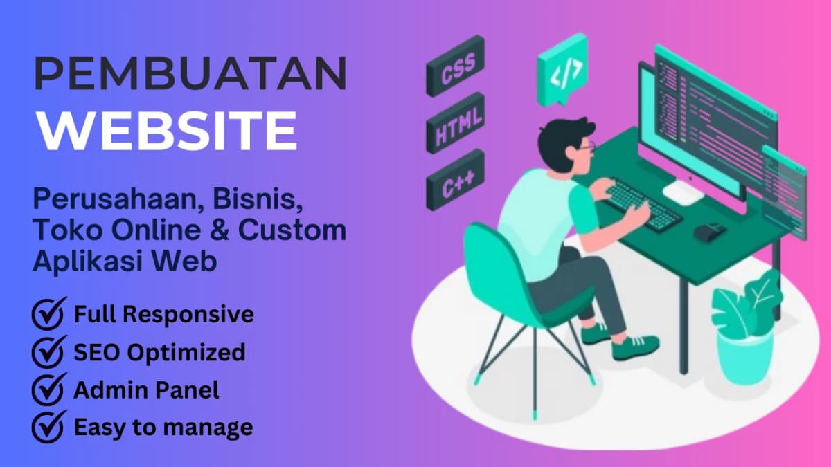 Jasa Pembuatan Website & Landing Page. Company Profile, eCommerce, Custom & Edit