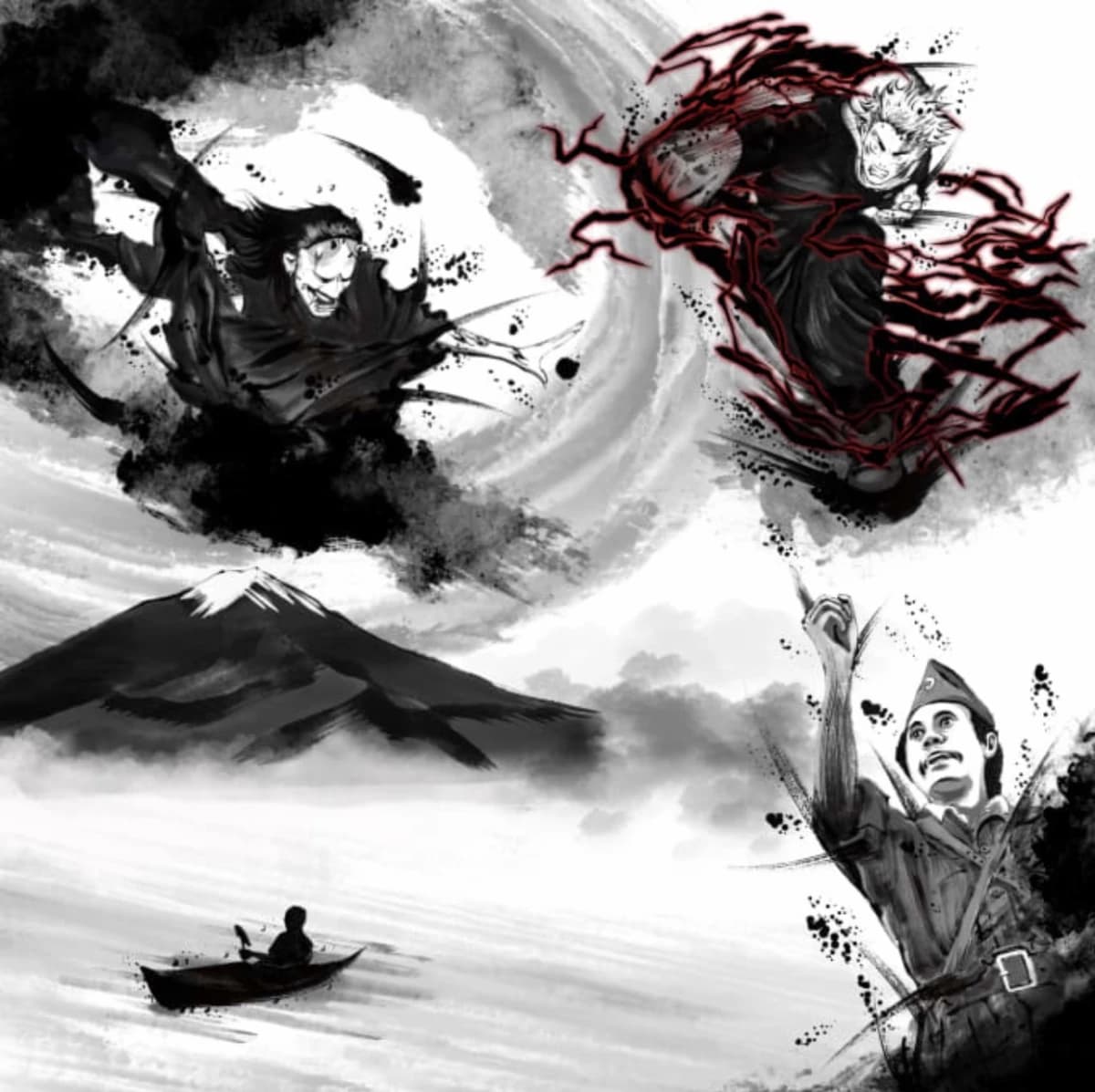 Make Japanese Ink Painting (Sumi-e)