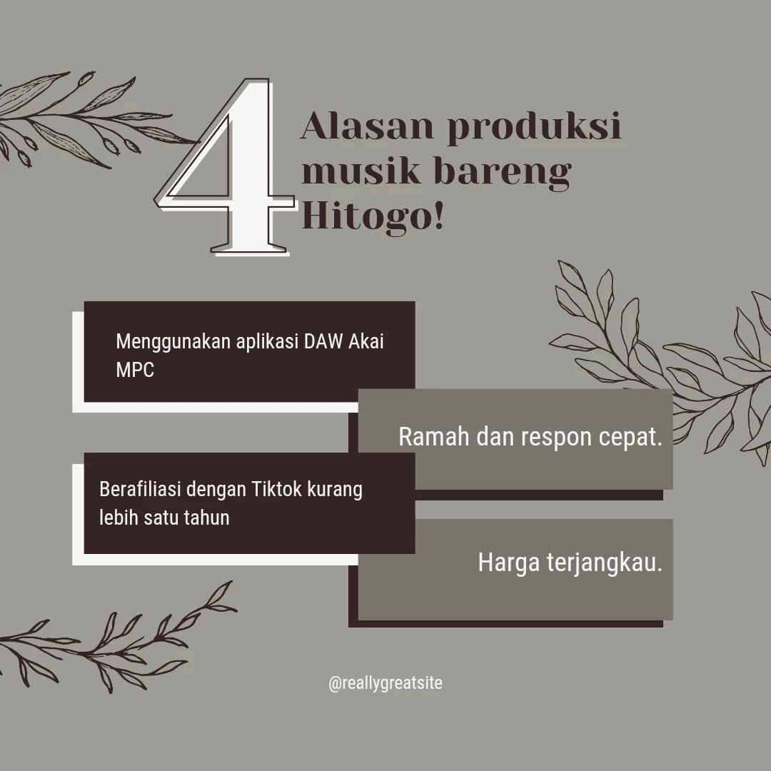 Produksi Musik untuk Pribadi Maupun Komersial