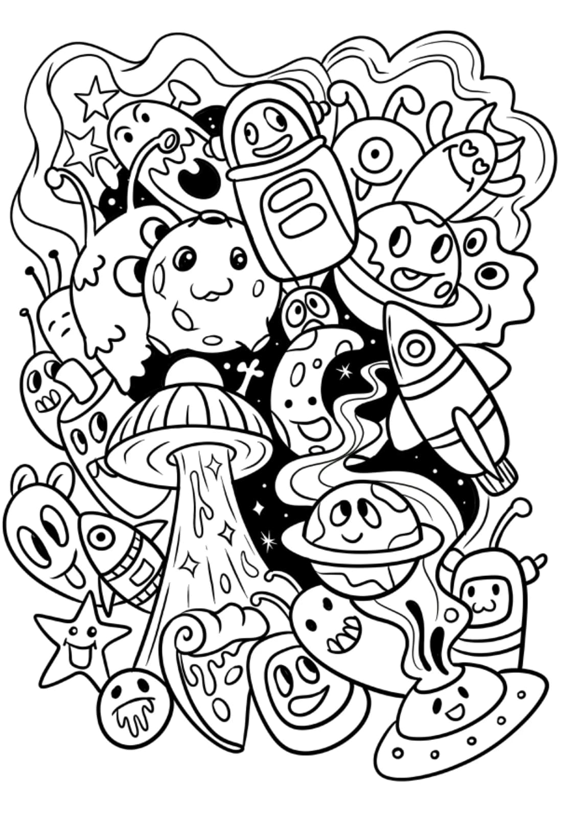 Jasa membuat ilustrasi karakter, doodle dan mandala