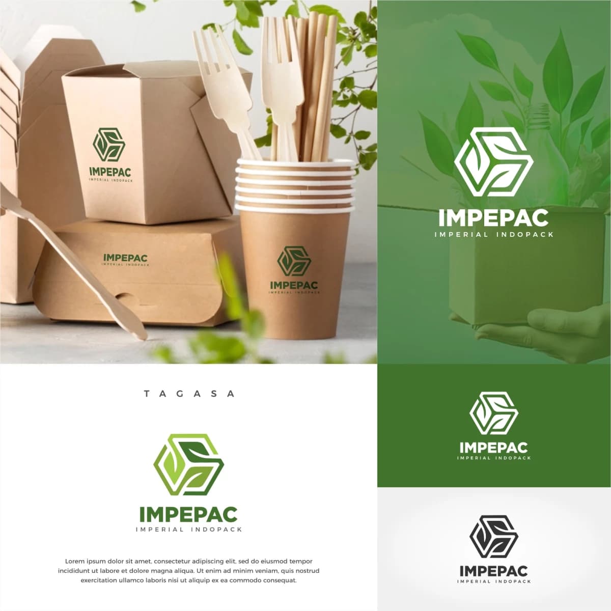 Desain modern logo untuk brand dan produk kalian