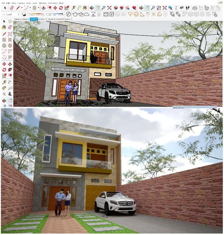 Jasa Desain Bangunan interior & eksterior