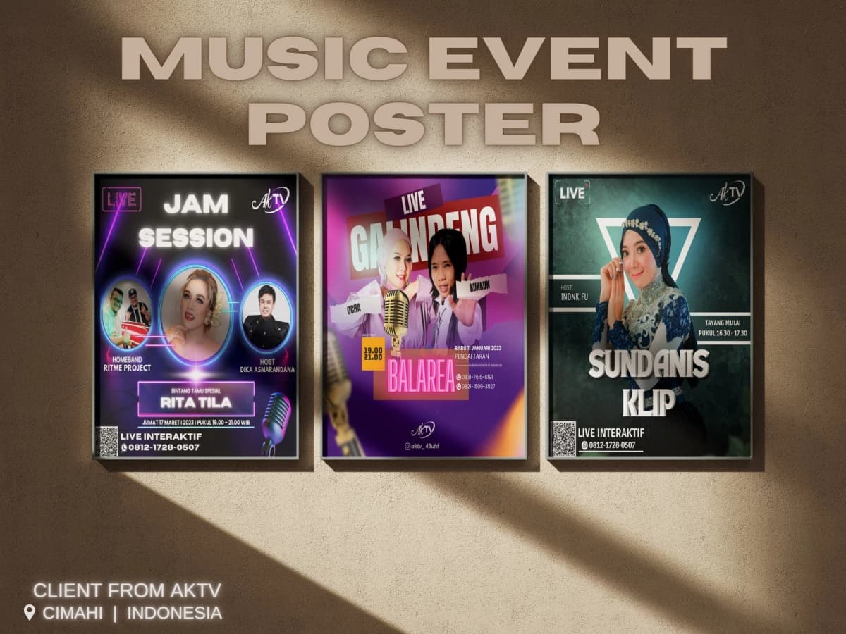 Jasa Desain Poster Untuk Acara Musik (Formal/Non-formal)