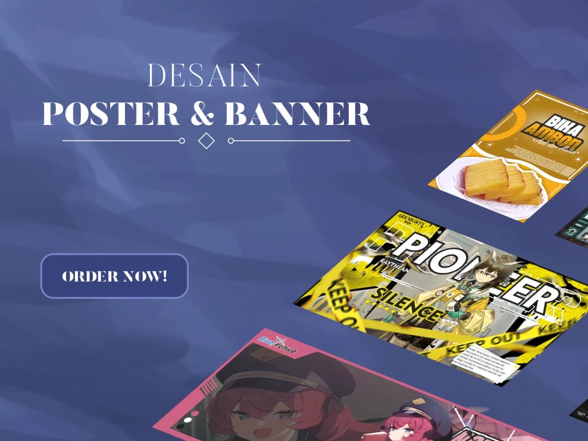 Jasa Pembuatan Poster dan Banner Kreatif
